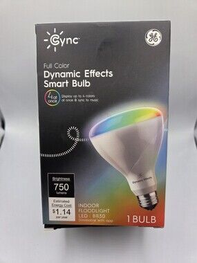 GE Cync Dynamic Effects Smart Bulb 1 Bulb NEW 750 Lumens LED
